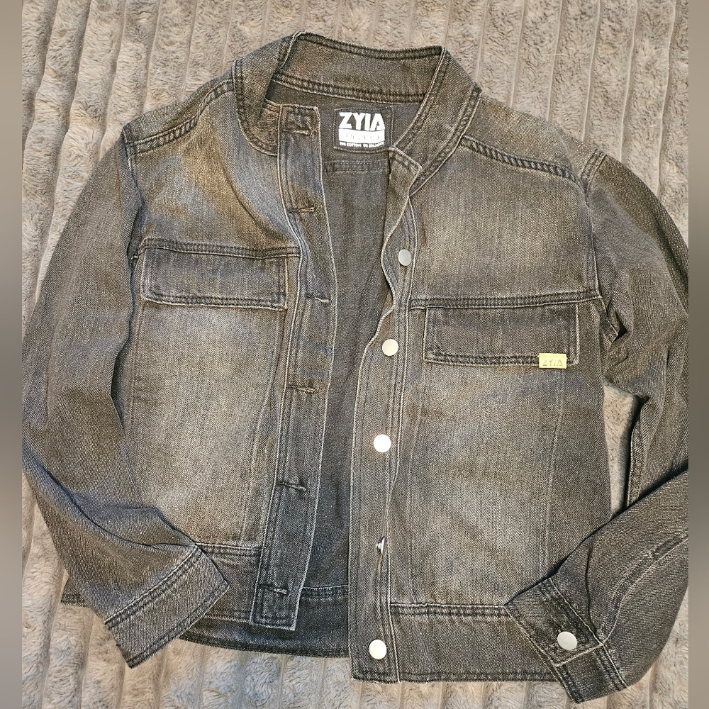 Zyia Gray Denim Jacket